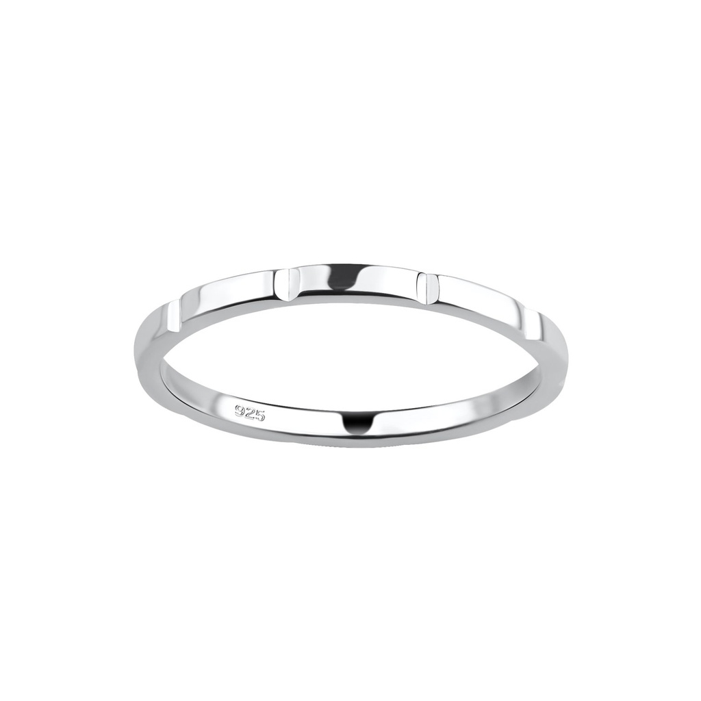 Bague à motifs en argent