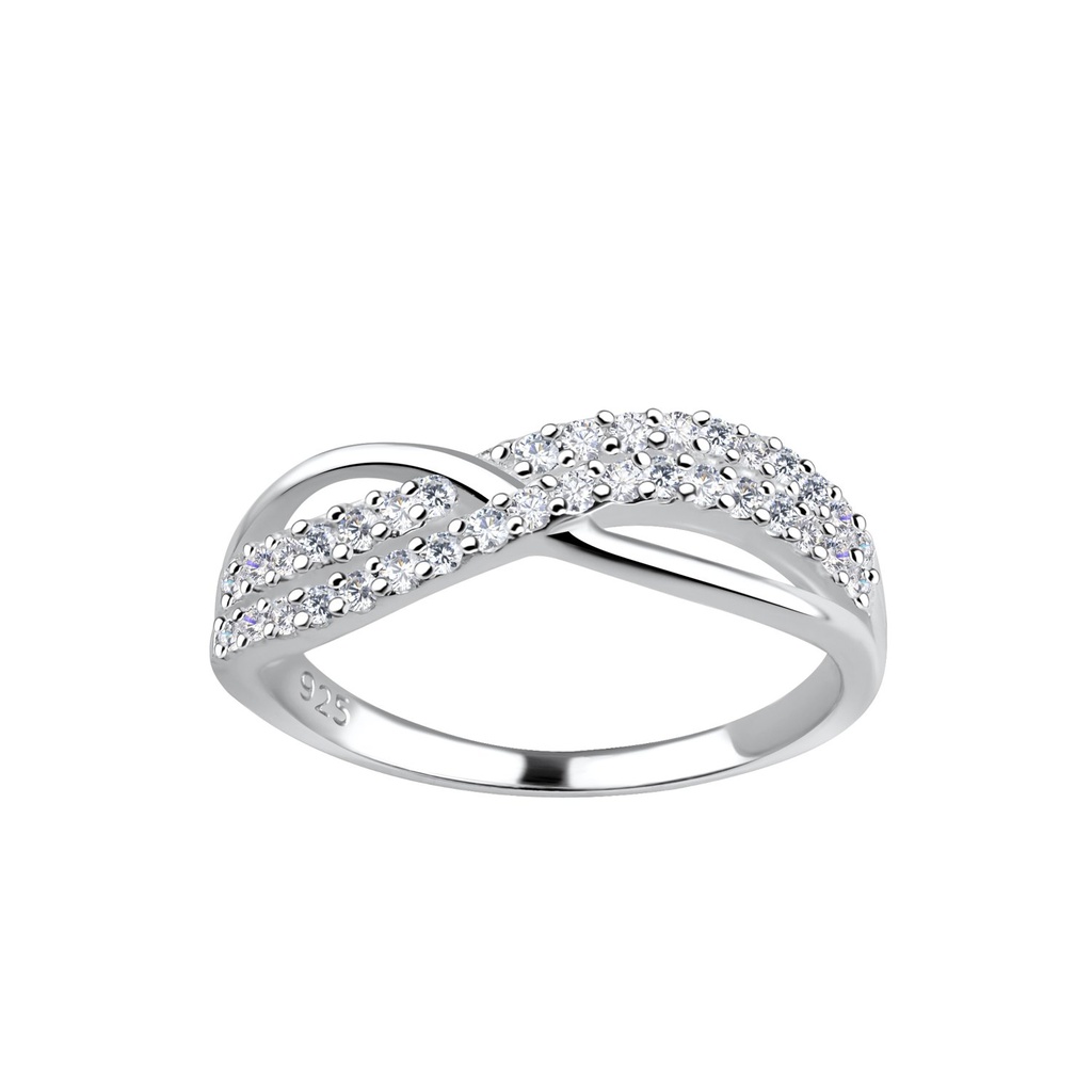 Bague torsadée en argent