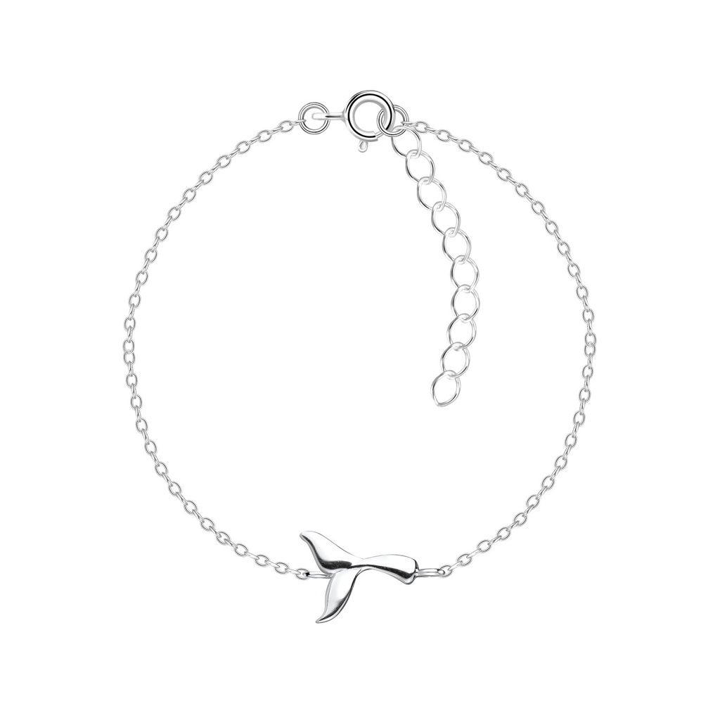 Bracelet queue de baleine en argent