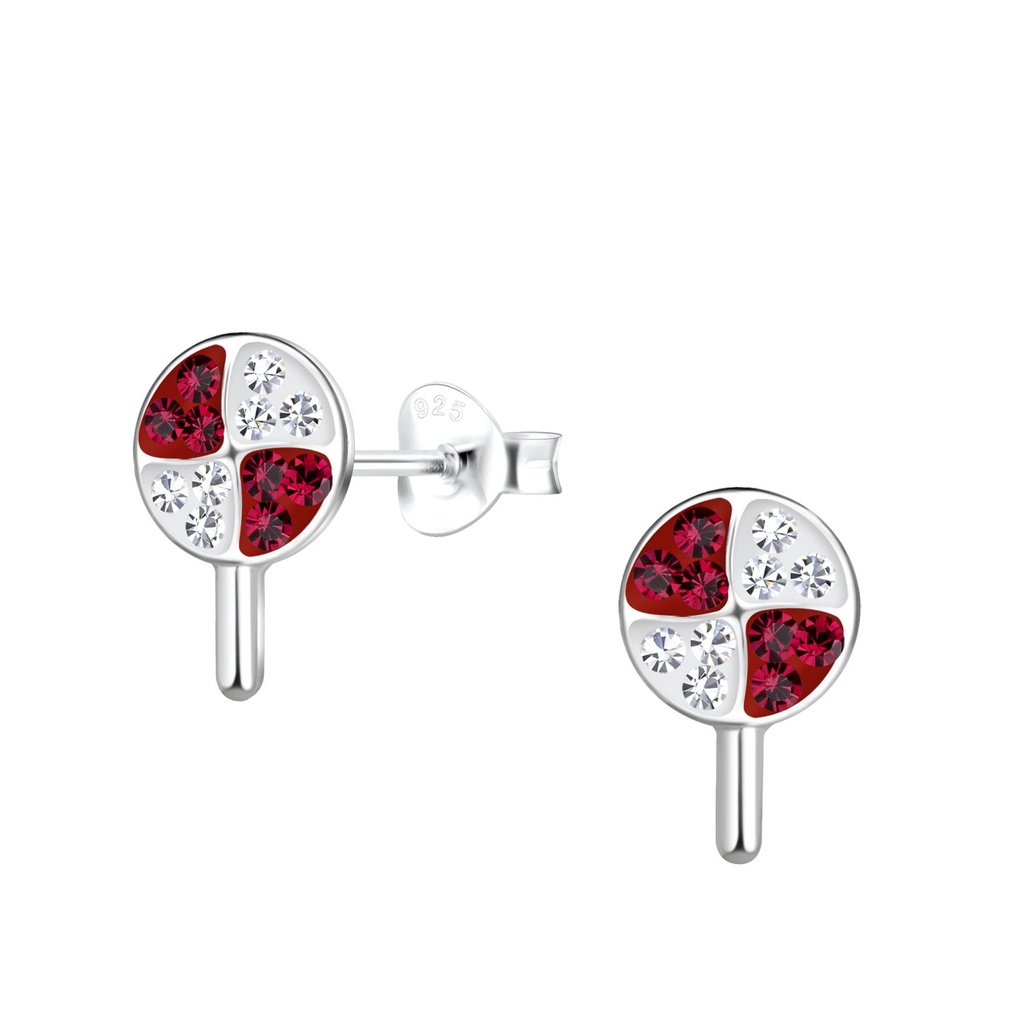 Puces d'oreilles sucette en argent