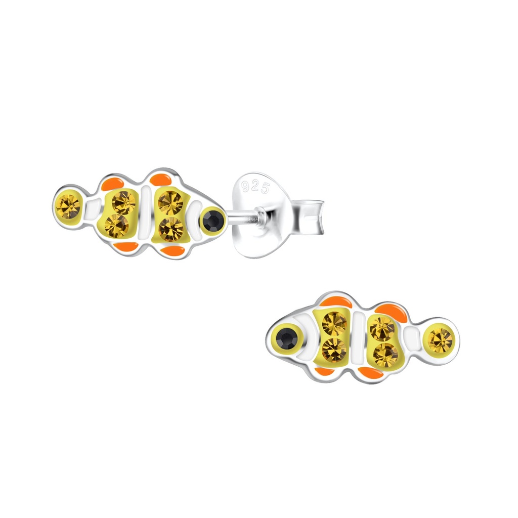 Puces d'oreilles poisson en argent
