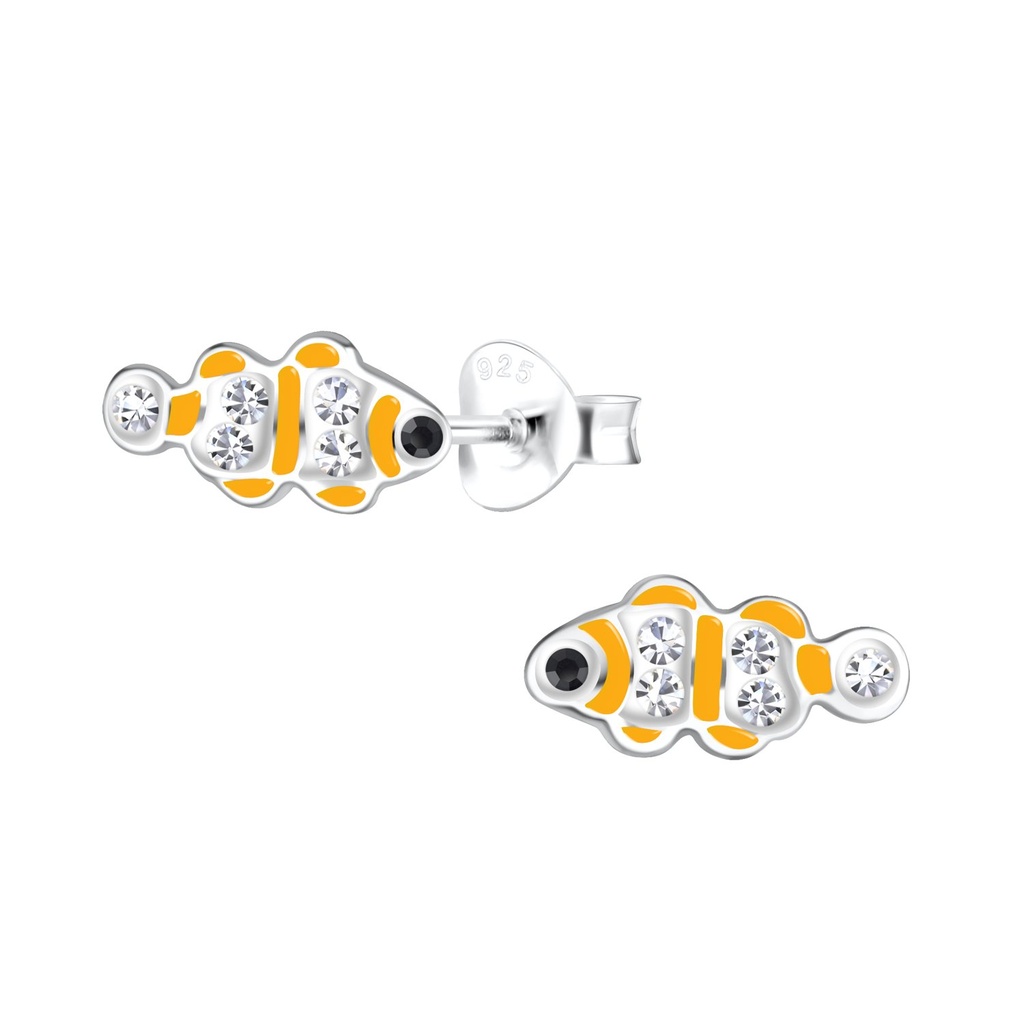 Puces d'oreilles poisson en argent