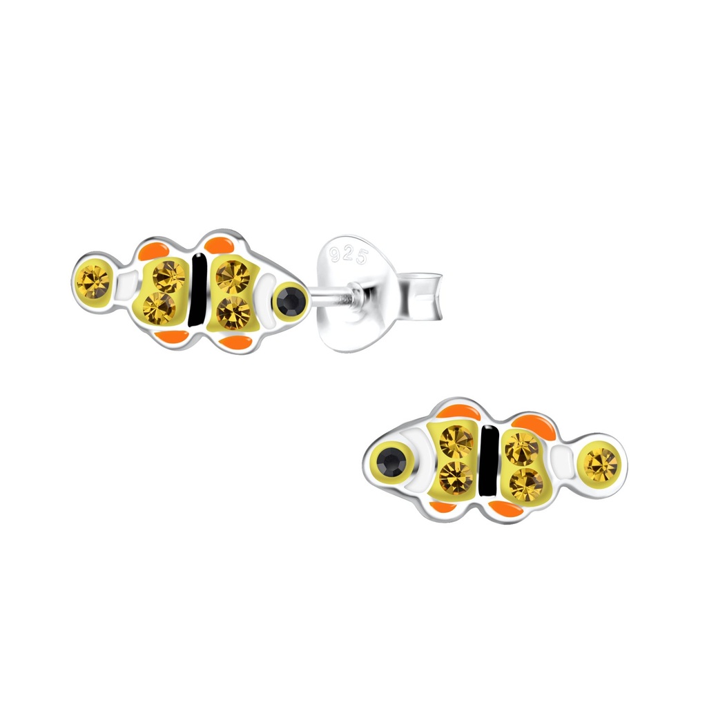 Puces d'oreilles poisson en argent