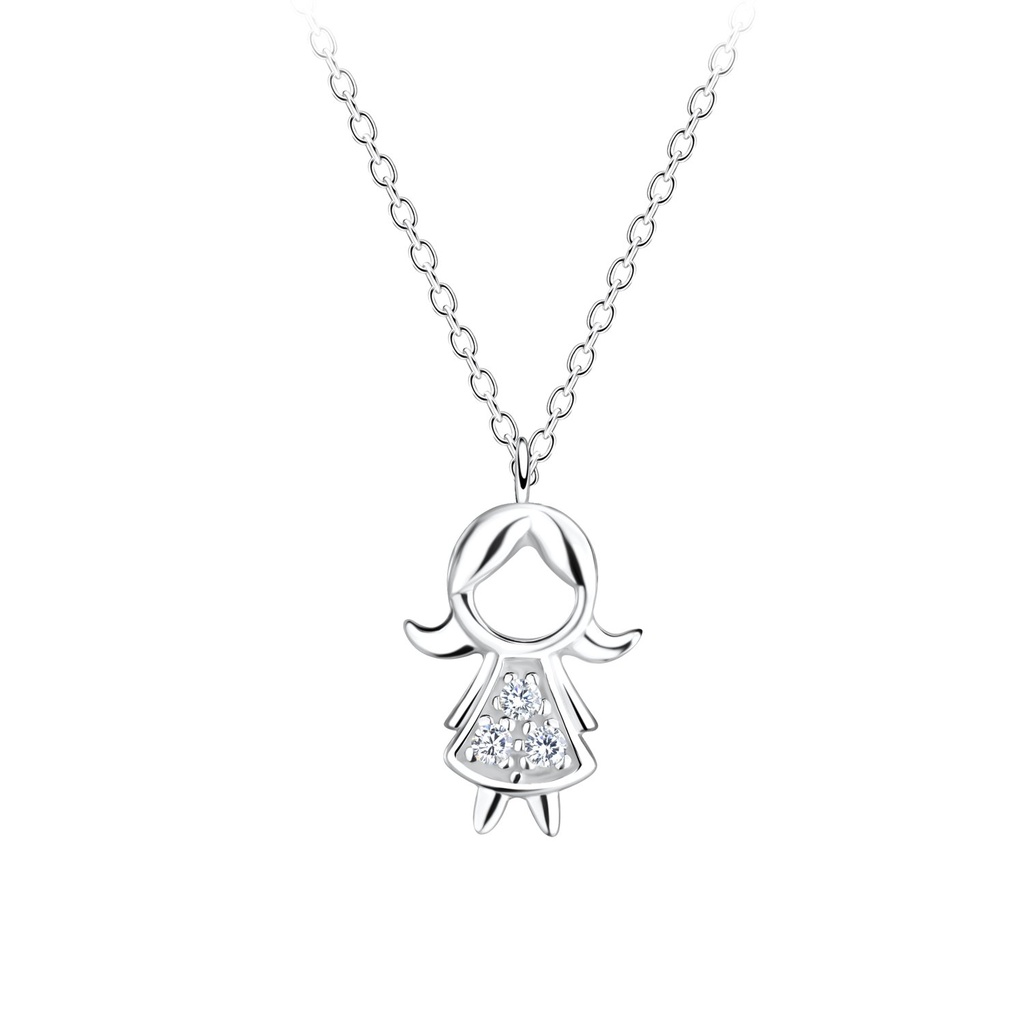 Silver Girl Necklace