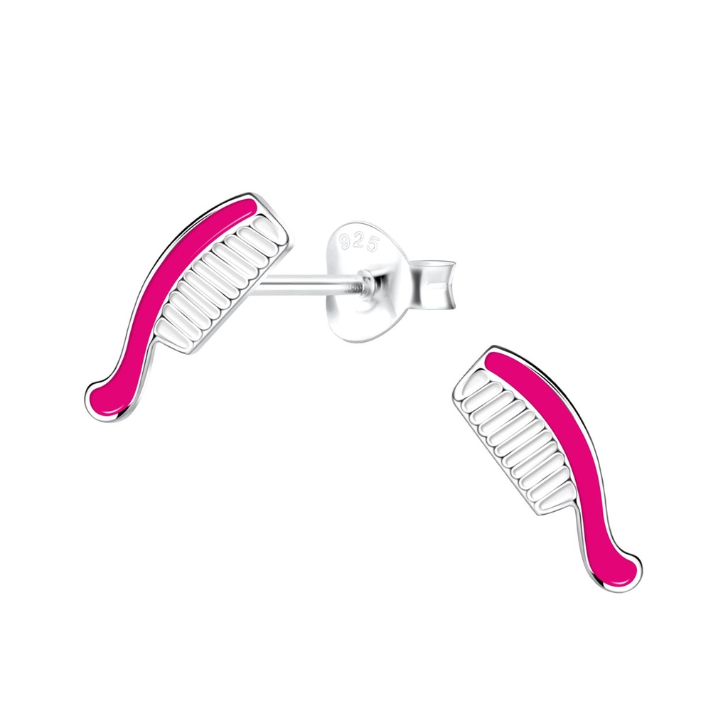 Puces d'oreilles peigne en argent