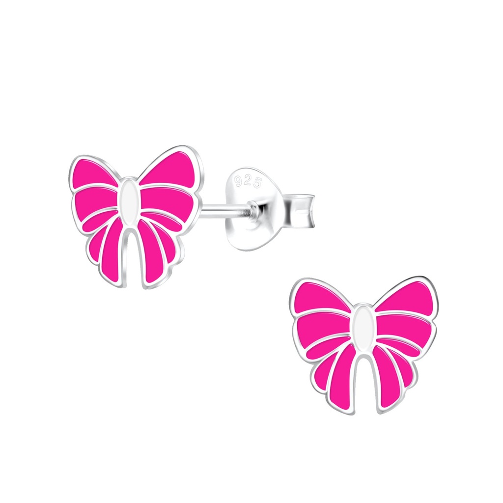 Puces d'oreilles nœud en argent