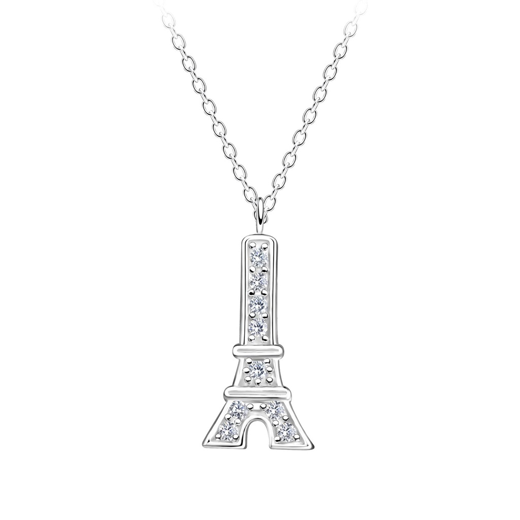 Collier tour Eiffel en argent