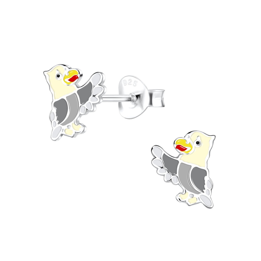 Puces d'oreilles aigle en argent