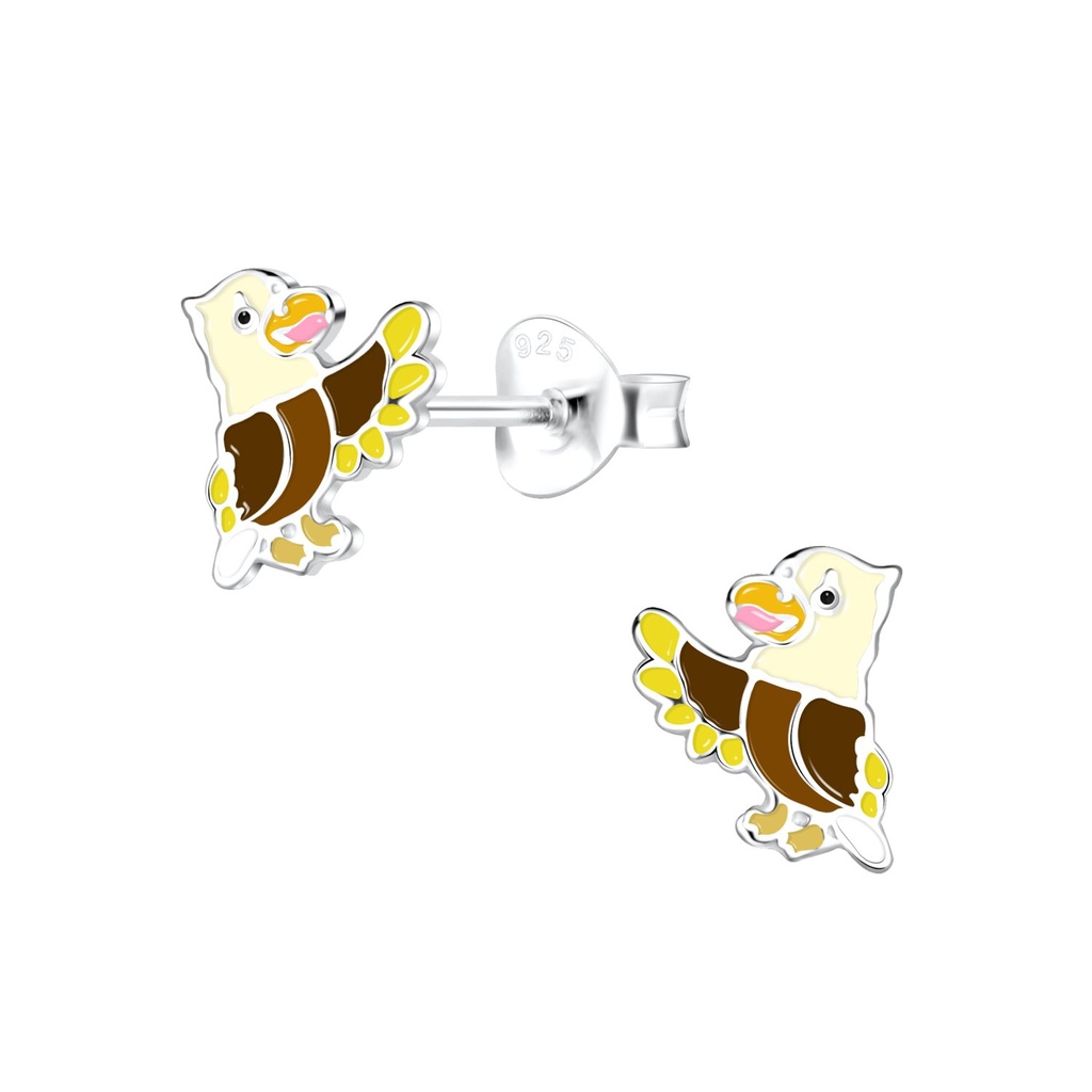Puces d'oreilles aigle en argent