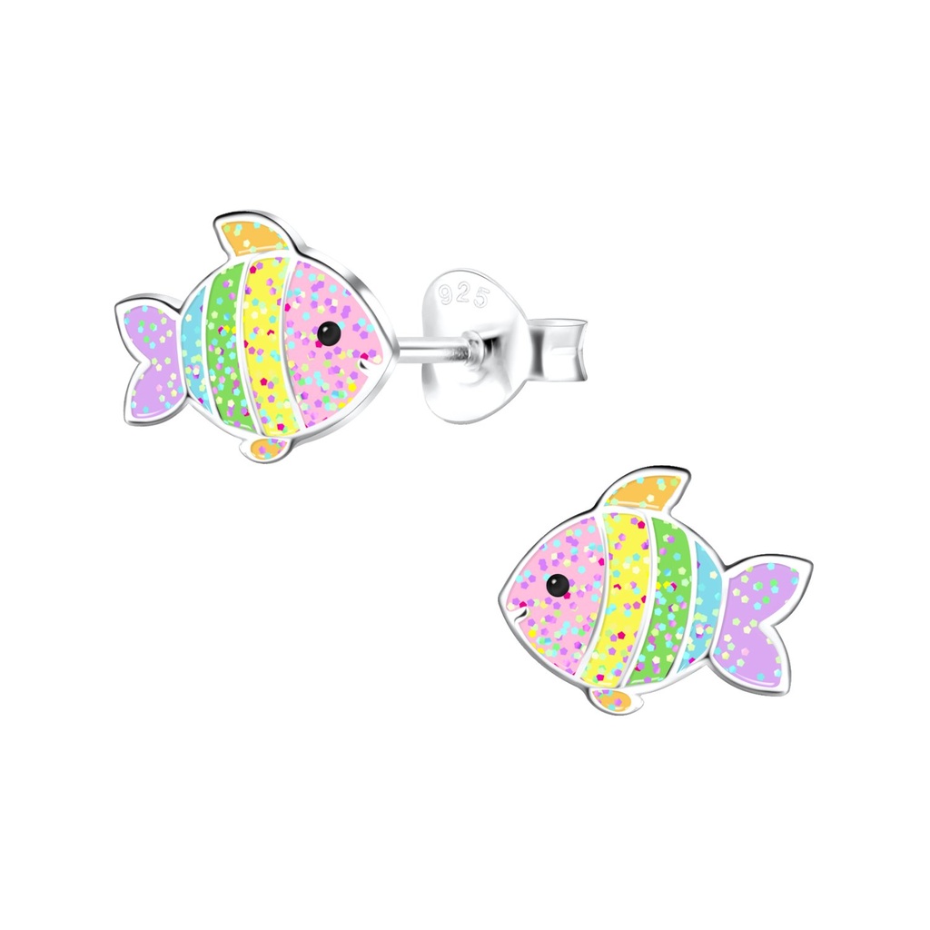 Puces d'oreilles poisson en argent
