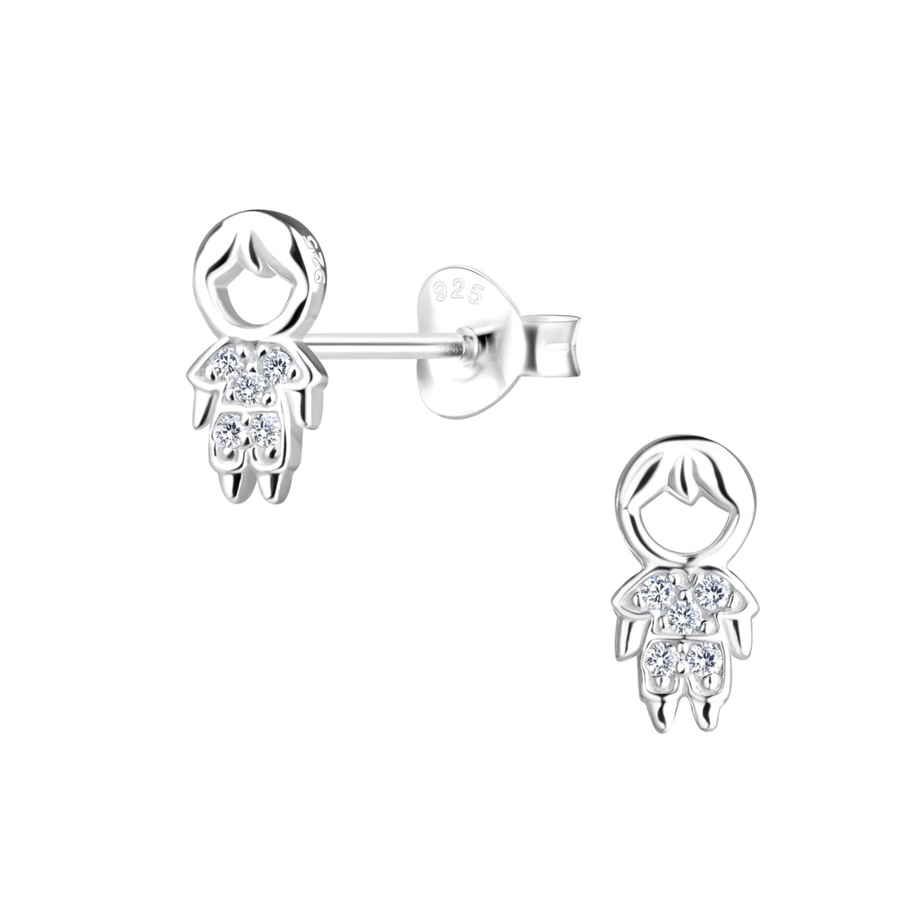 Puces d'oreilles garçon en argent