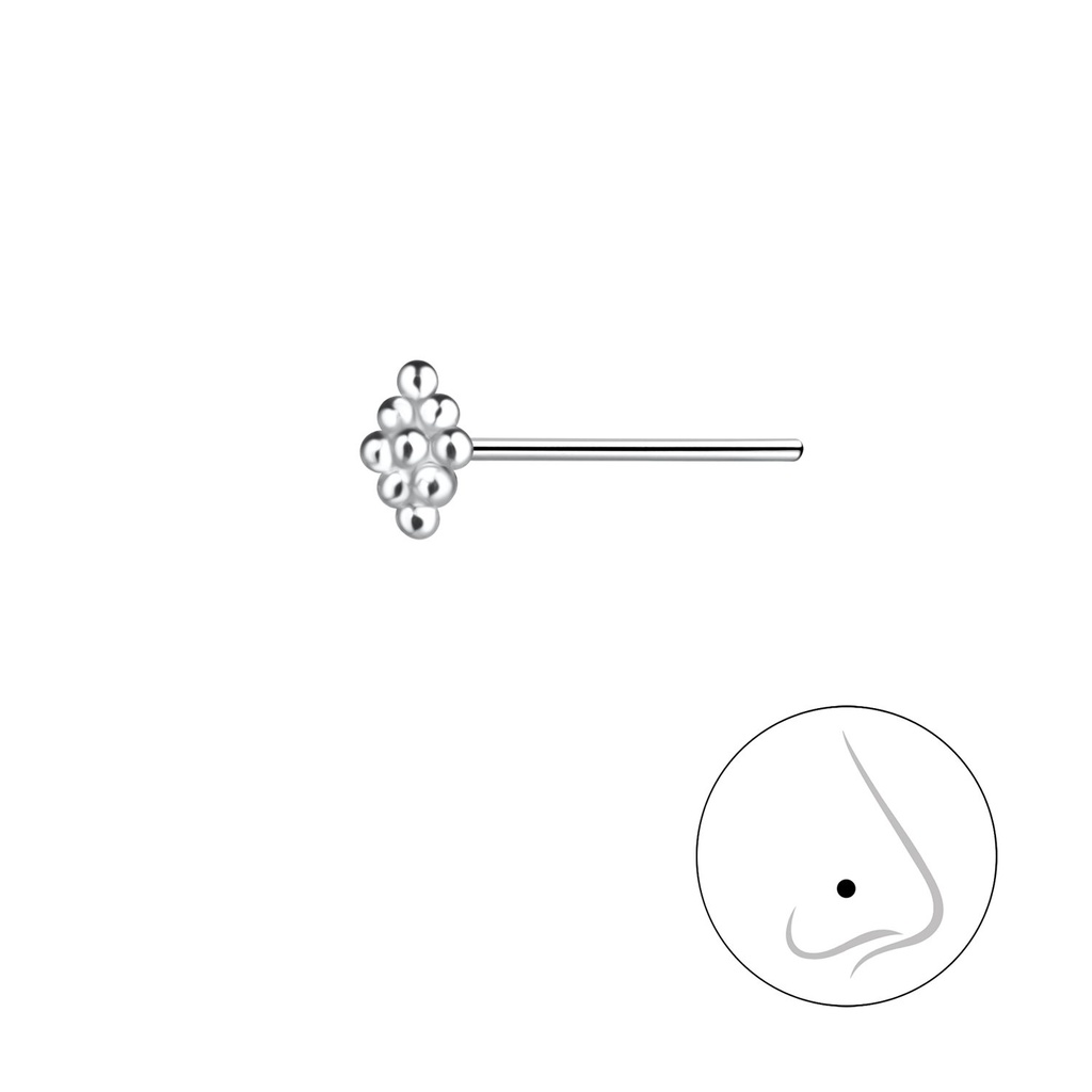 Silver Ball Nose Stud