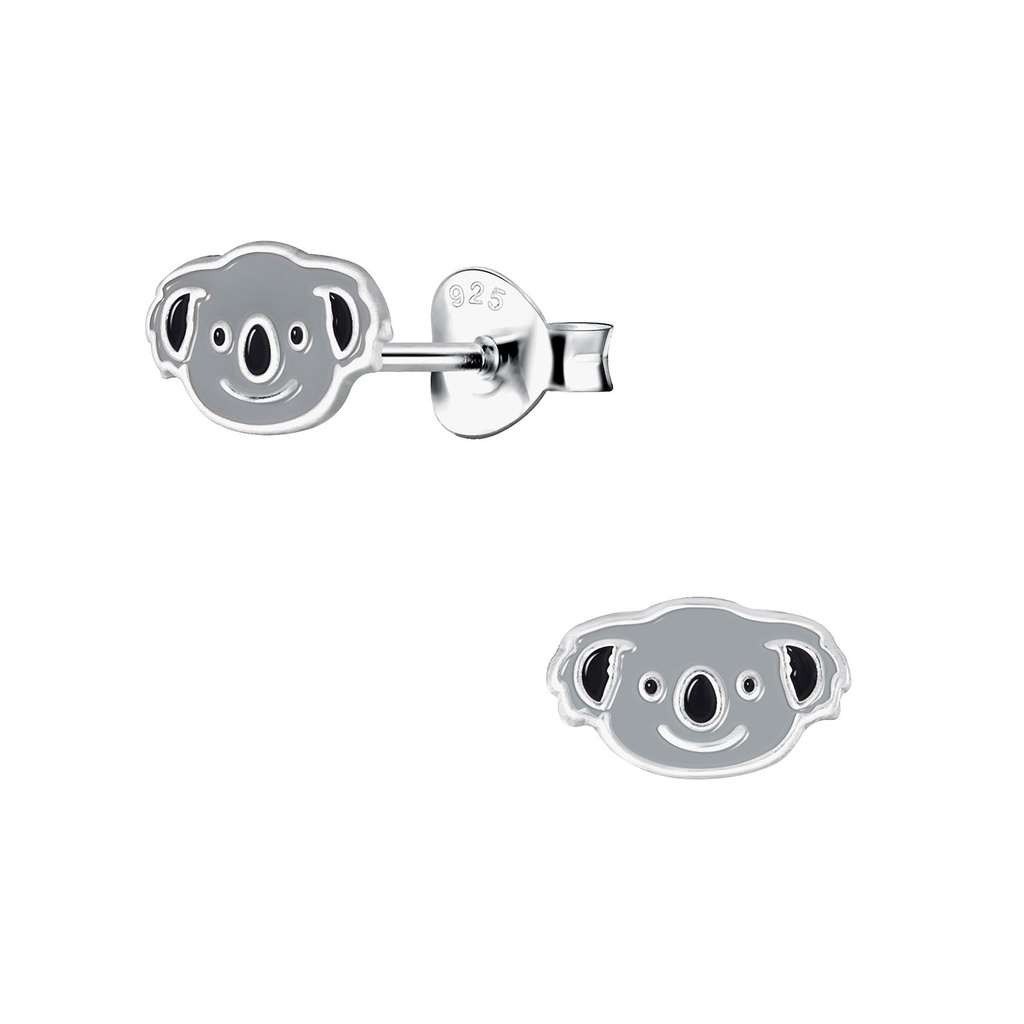 Puces d'oreilles koala en argent