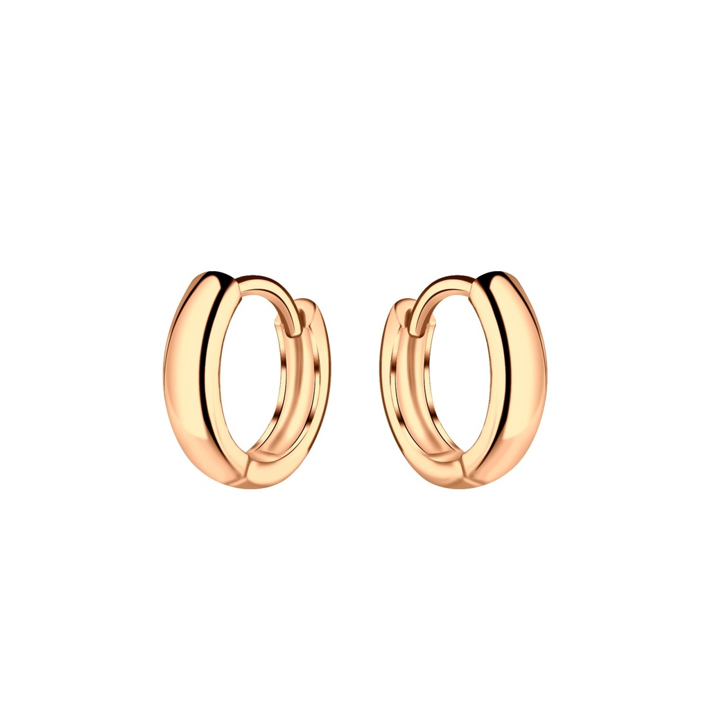 [10010705] Créoles huggie en argent 10 mm