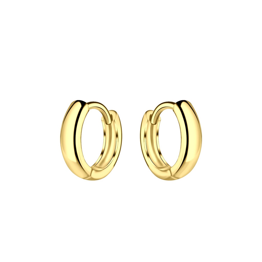 [10010701] Créoles huggie en argent 10 mm