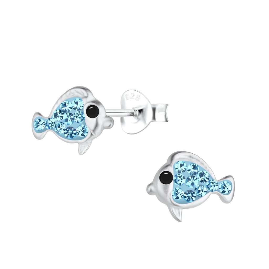 Puces d'oreilles poisson en argent