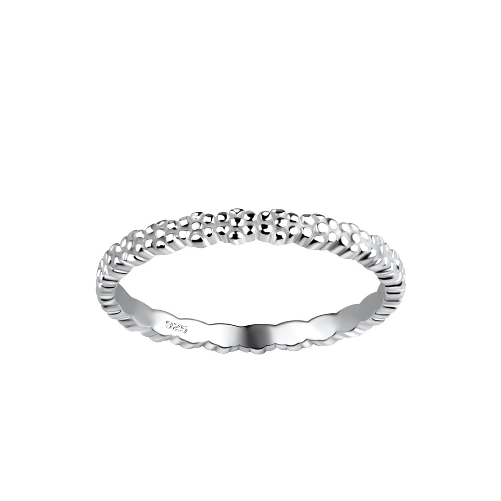 Bague fleur en argent