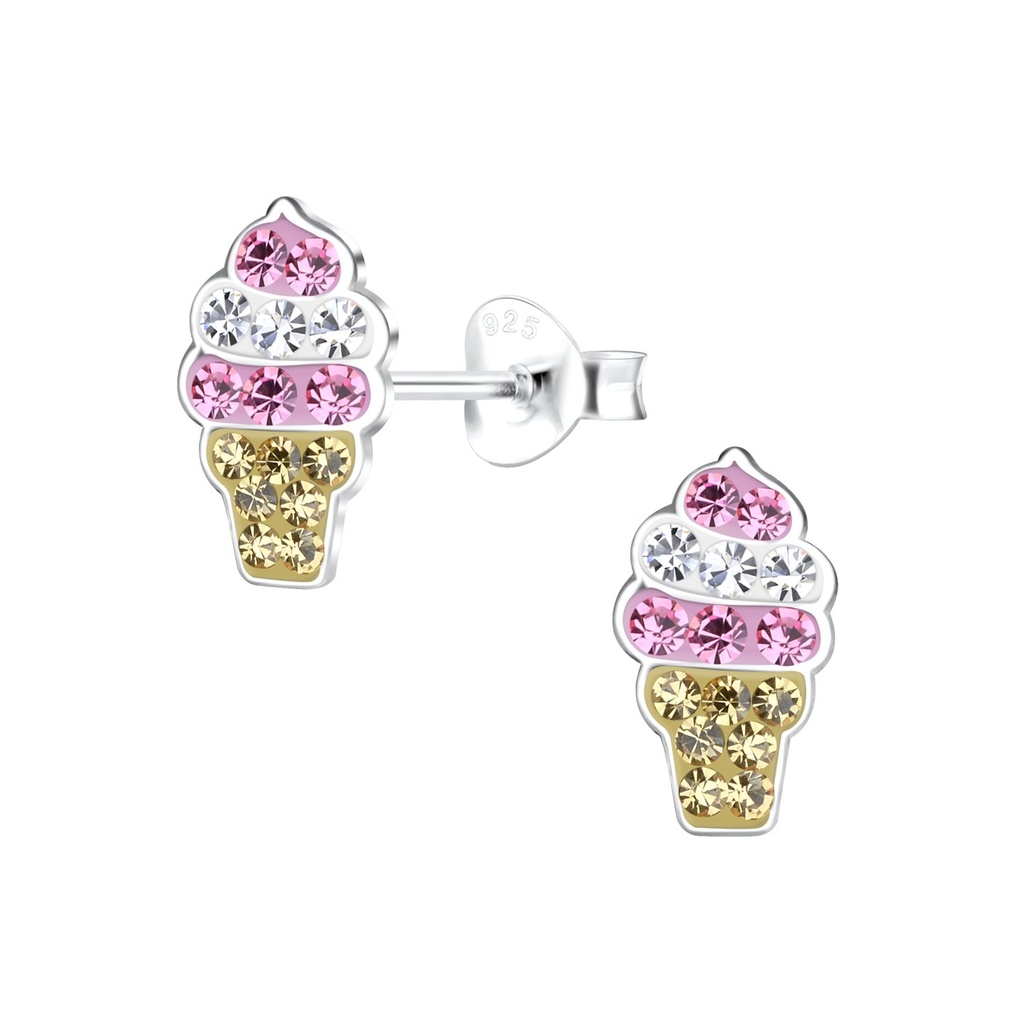 [10022775] Puces d'oreilles glace en argent
