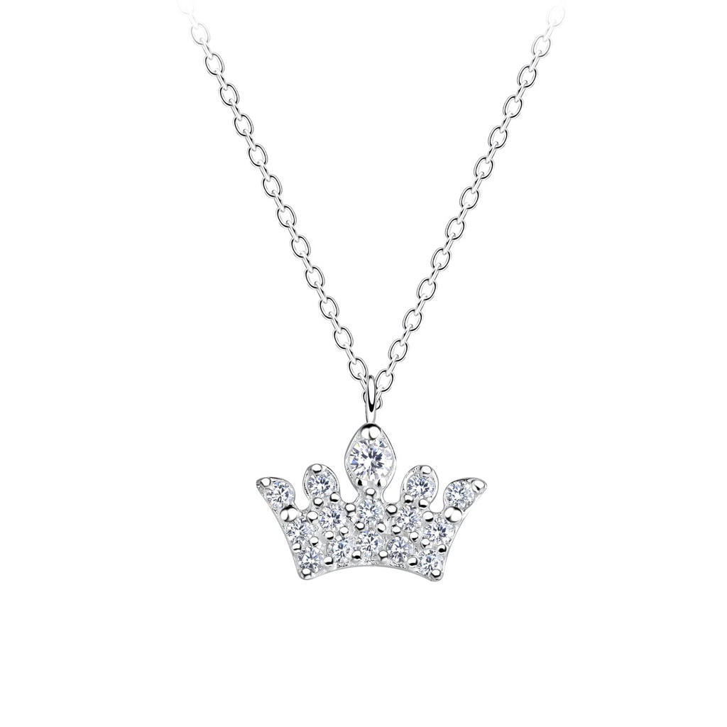 Collier couronne en argent