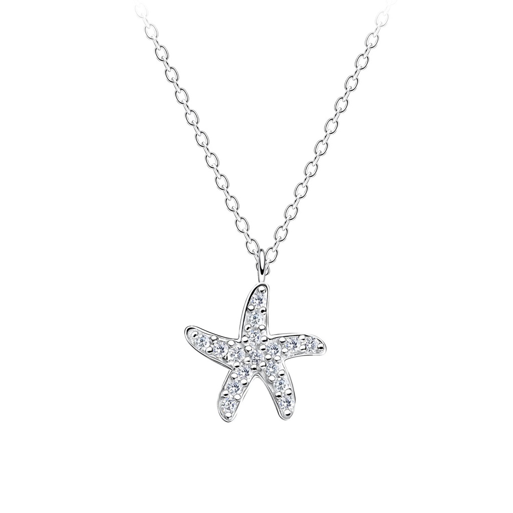 Collier étoile de mer en argent