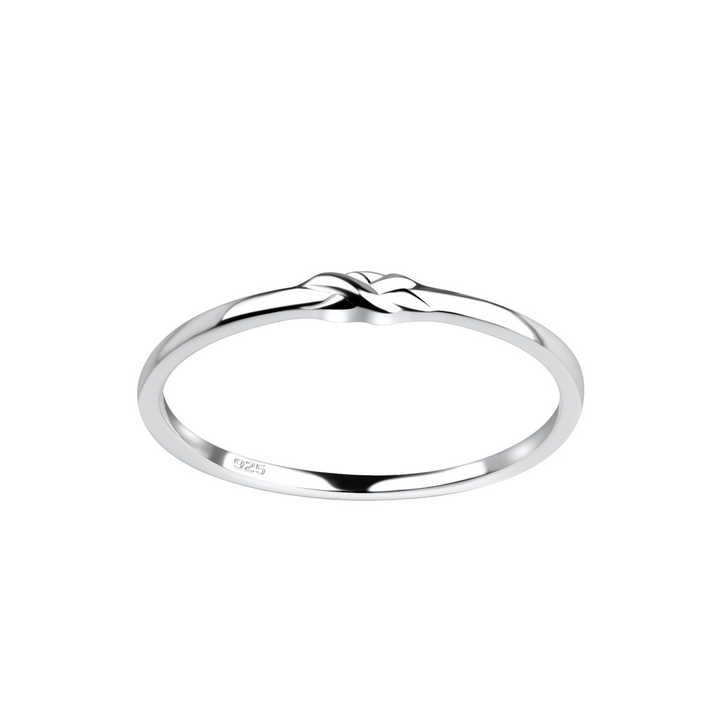 Bague nœud en argent