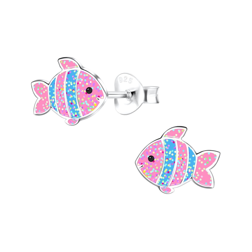 Puces d'oreilles poisson en argent
