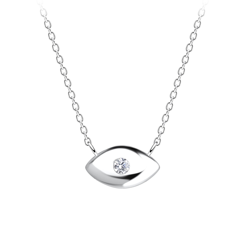 Silver Evil Eye Necklace