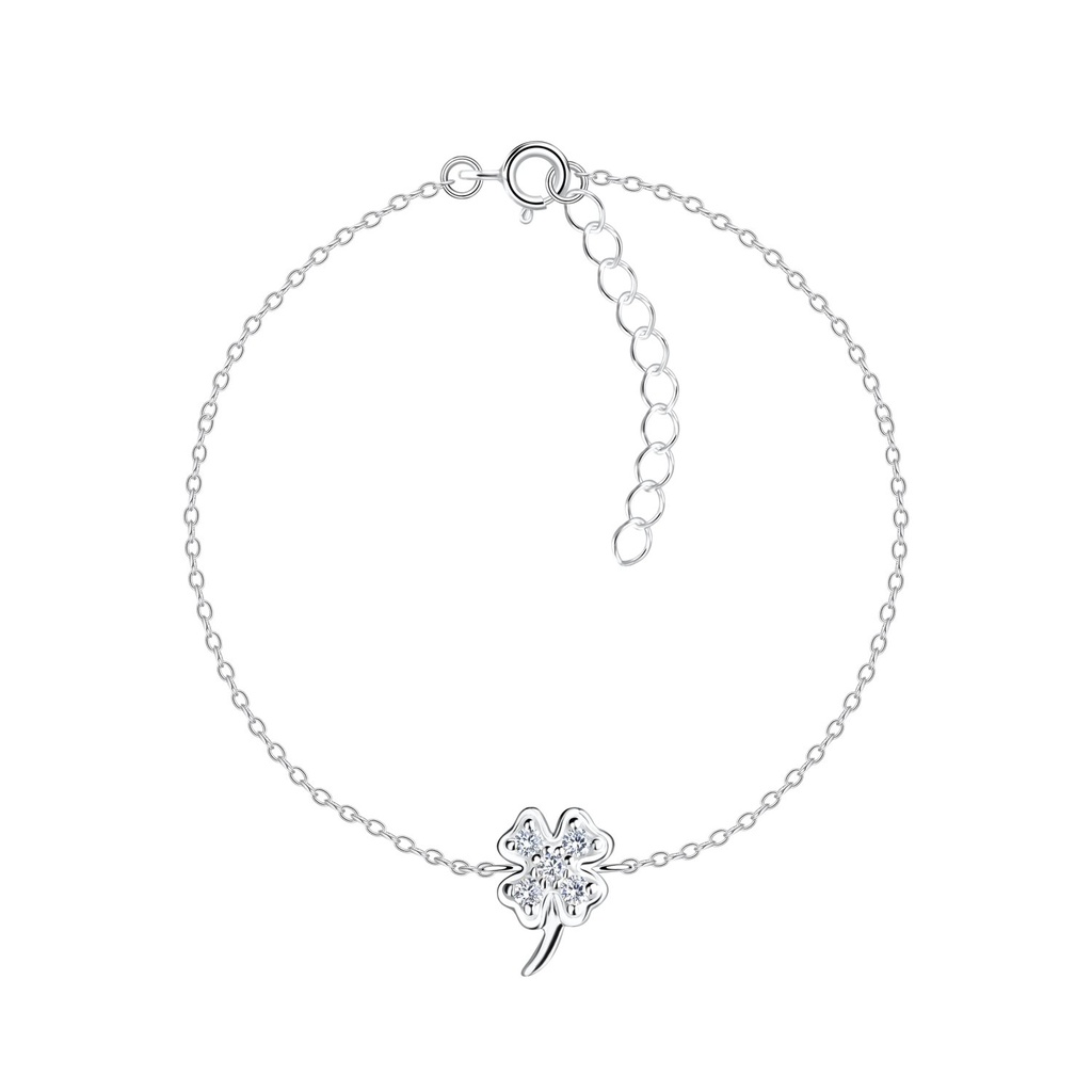 Silver Clover Bracelet