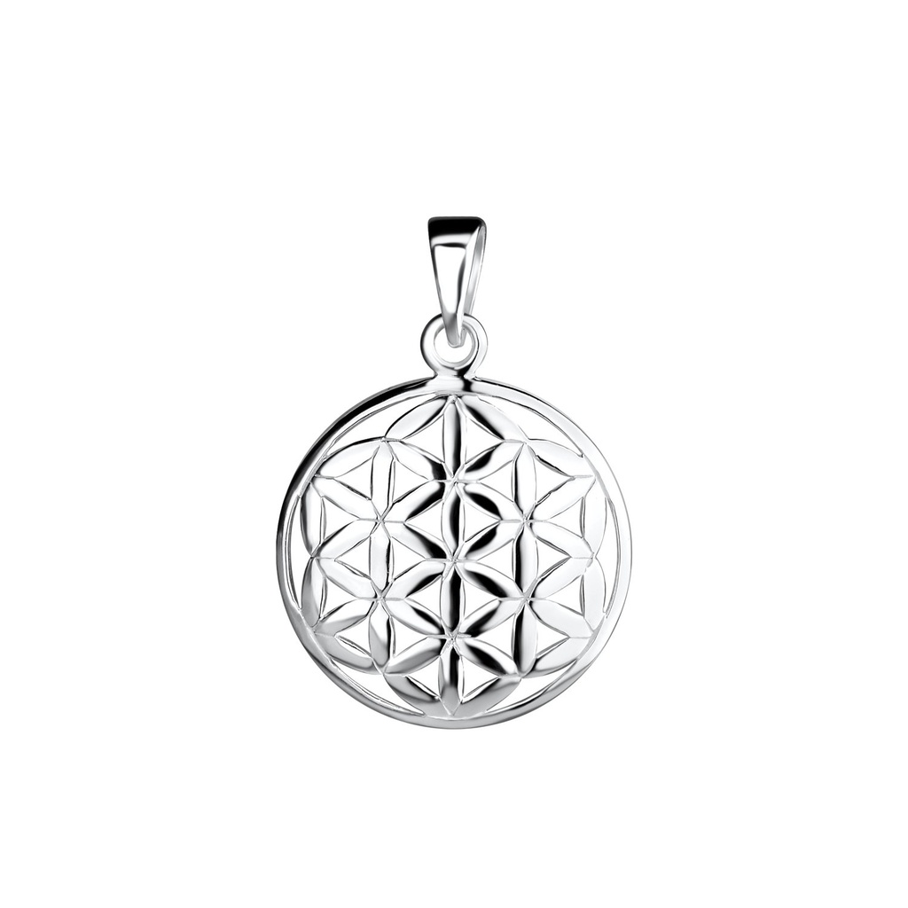 [10022012] Silver Flower Of Life Pendant