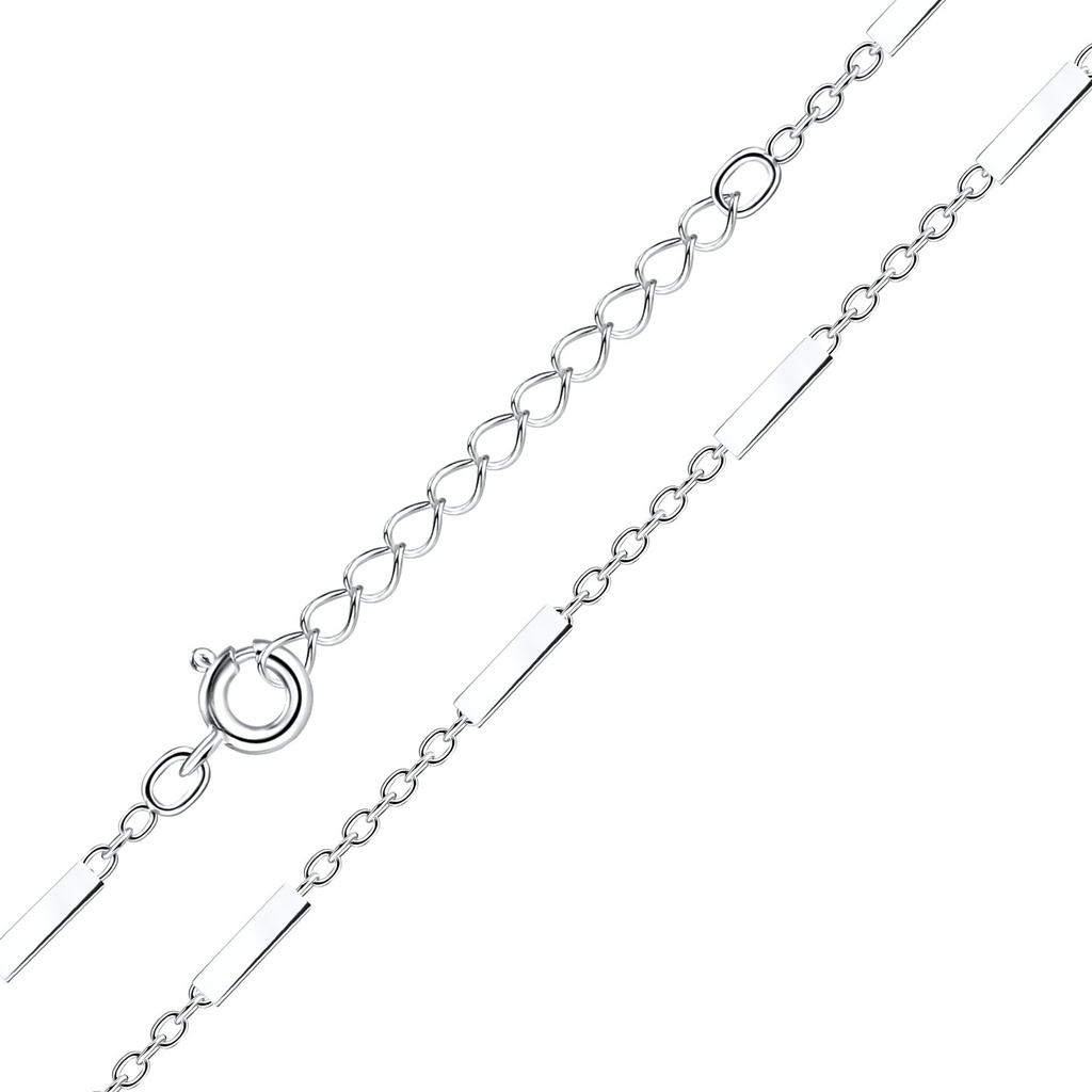 45cm Silver Necklace With Extension