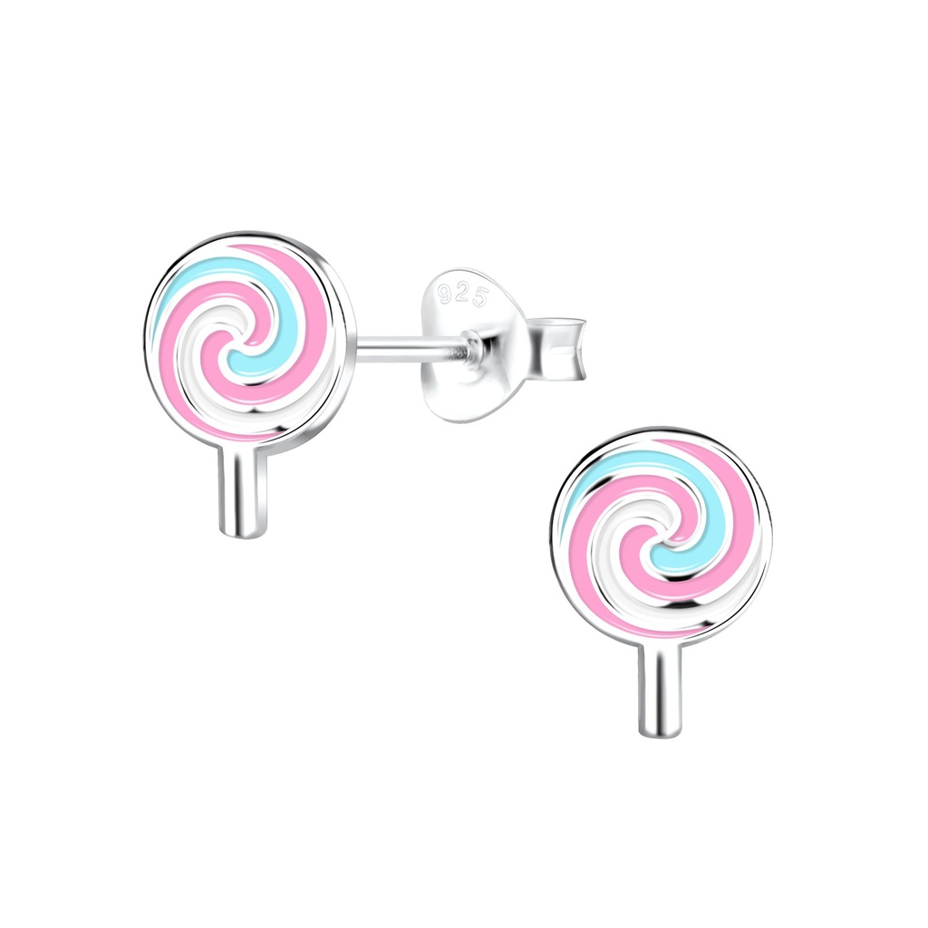 Puces d'oreilles sucette en argent