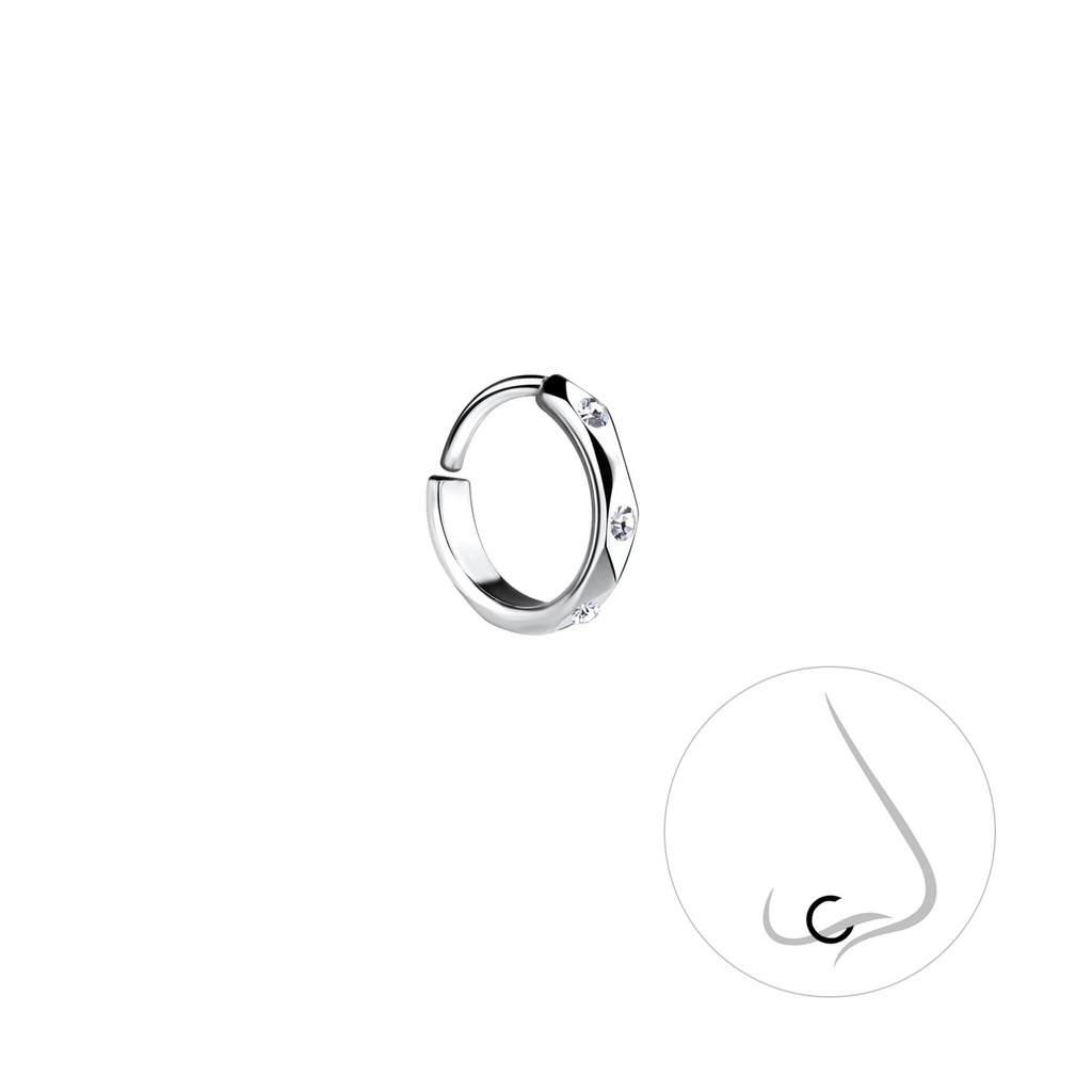 9mm Silver Nose Ring
