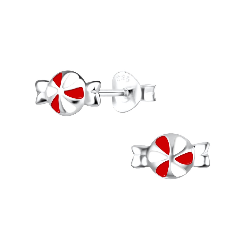 Silver Candy Stud Earrings