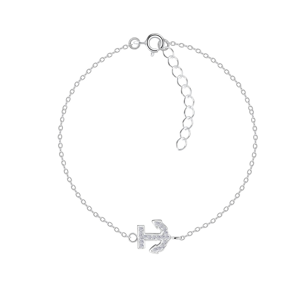Bracelet ancre en argent
