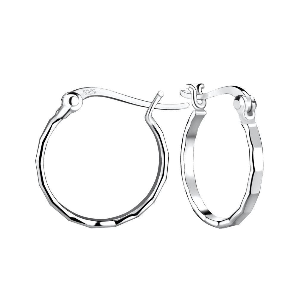 Créoles françaises en argent 16 mm