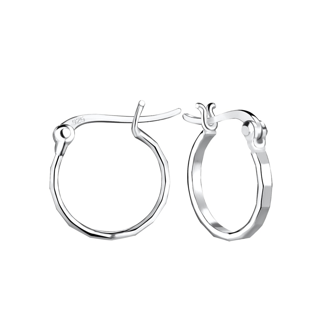 [10011423] Créoles françaises en argent 14 mm