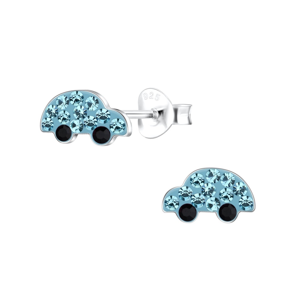 Silver Car Stud Earrings