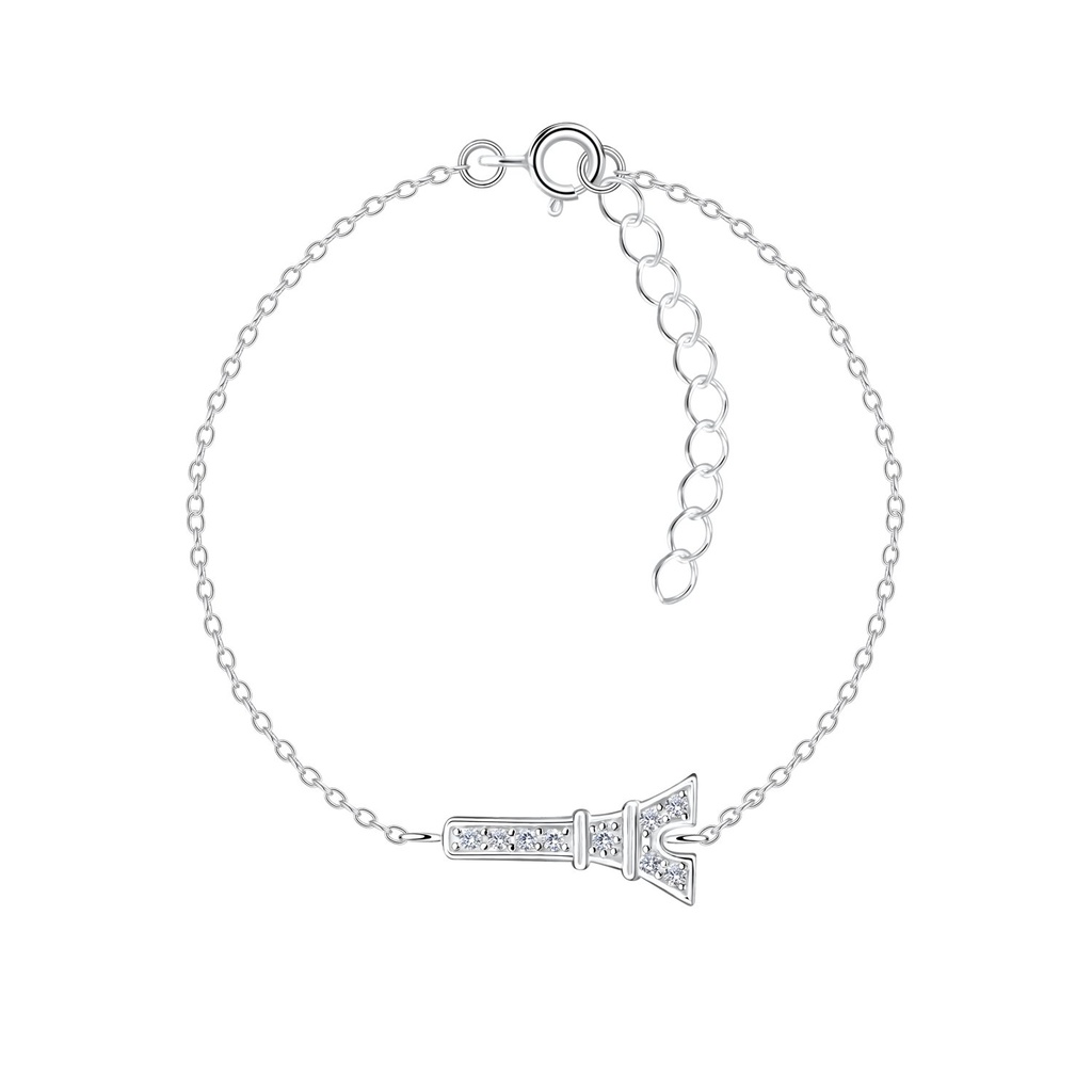 Bracelet tour Eiffel en argent