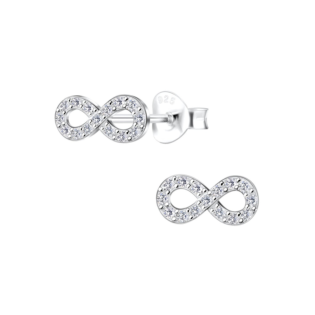 [10013823] Puces d'oreilles infini en argent