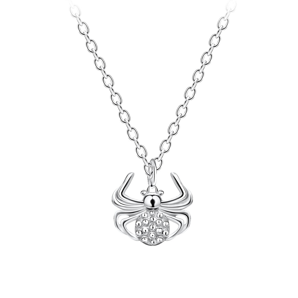 Collier araignée en argent