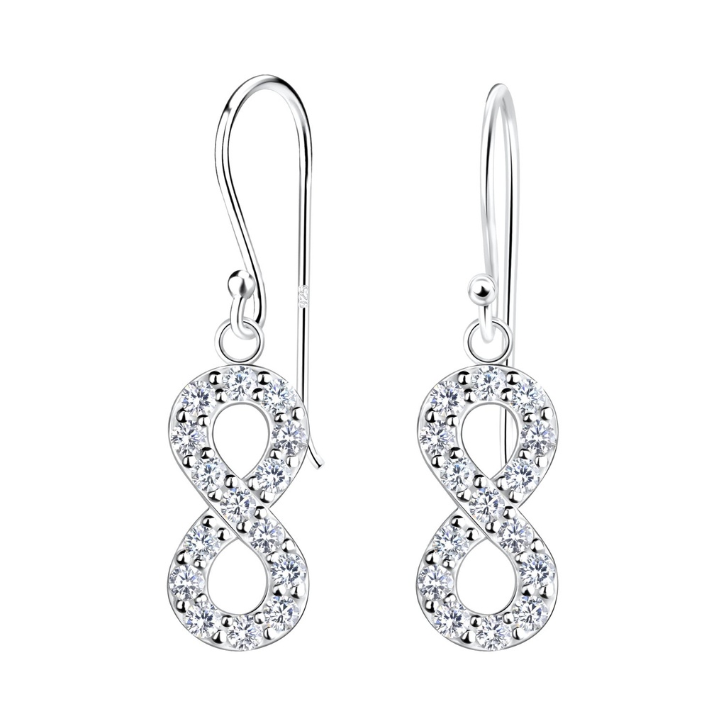 Silver Infinity Earrings