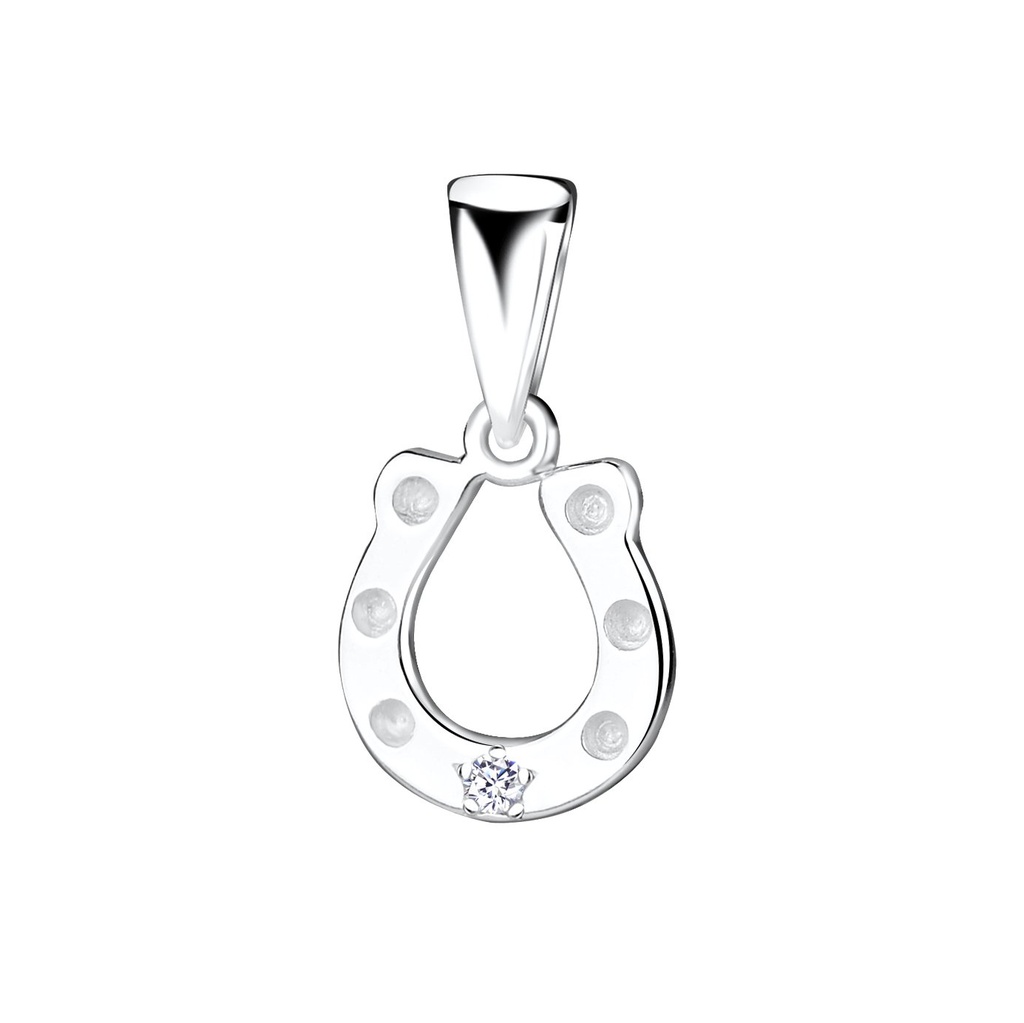[10013490] Pendentif fer à cheval en argent