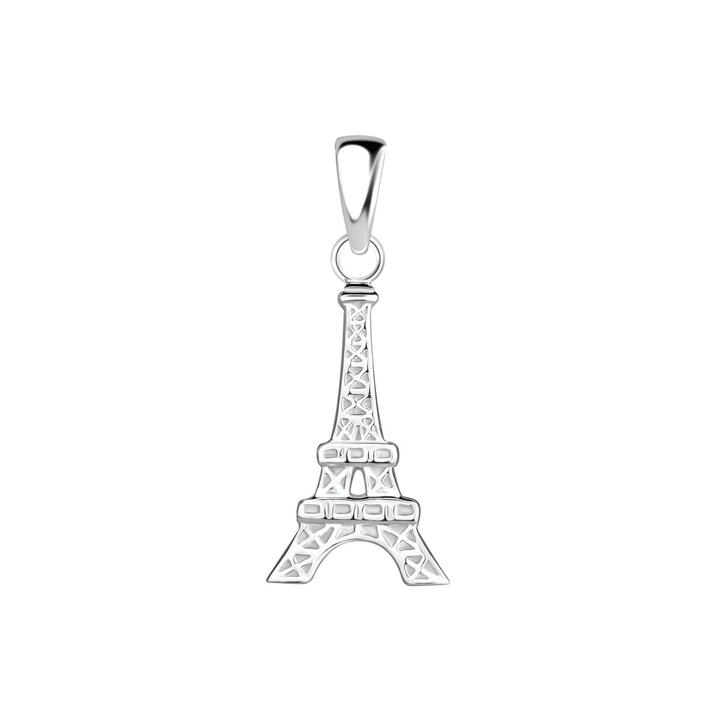 [10022987] Silver Eiffel Tower Pendant