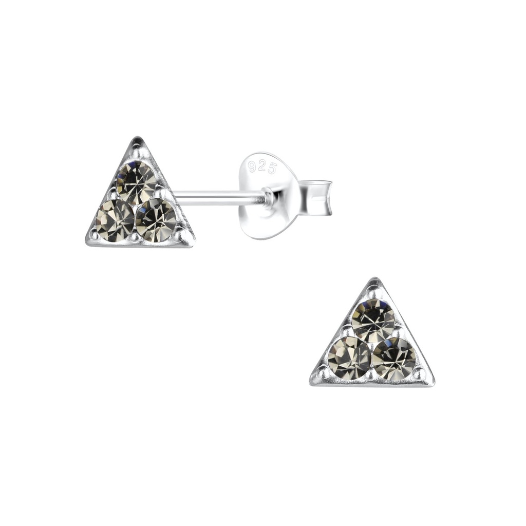 Puces d'oreilles triangle en argent