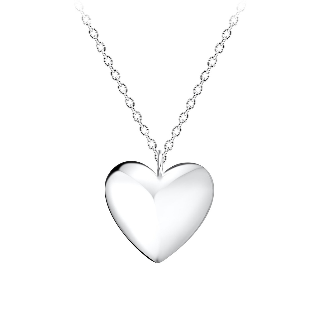 Collier cœur en argent