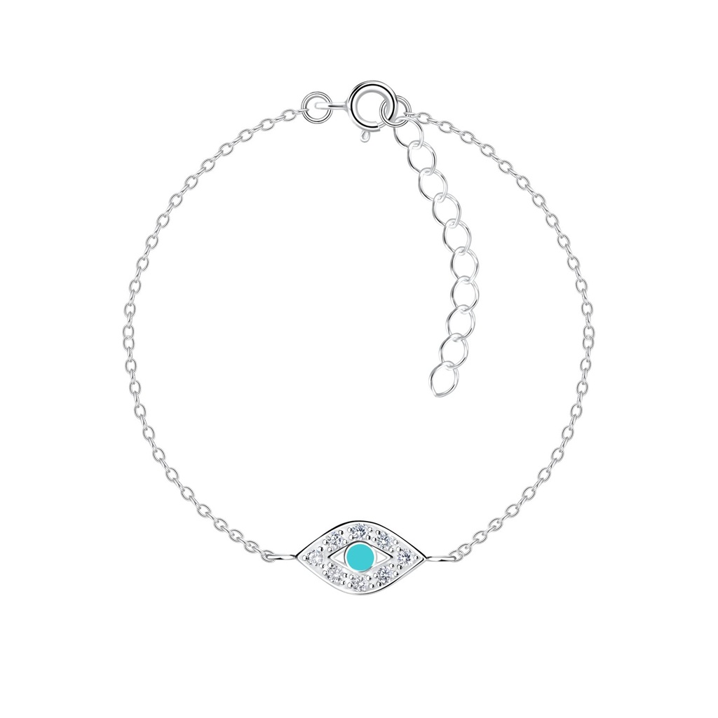 Silver Evil Eye Bracelet