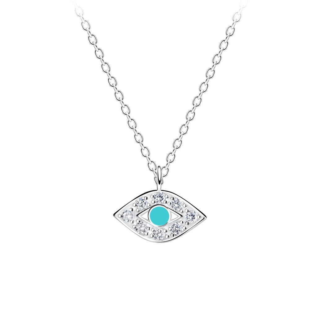 [10017197] Collier œil protecteur en argent