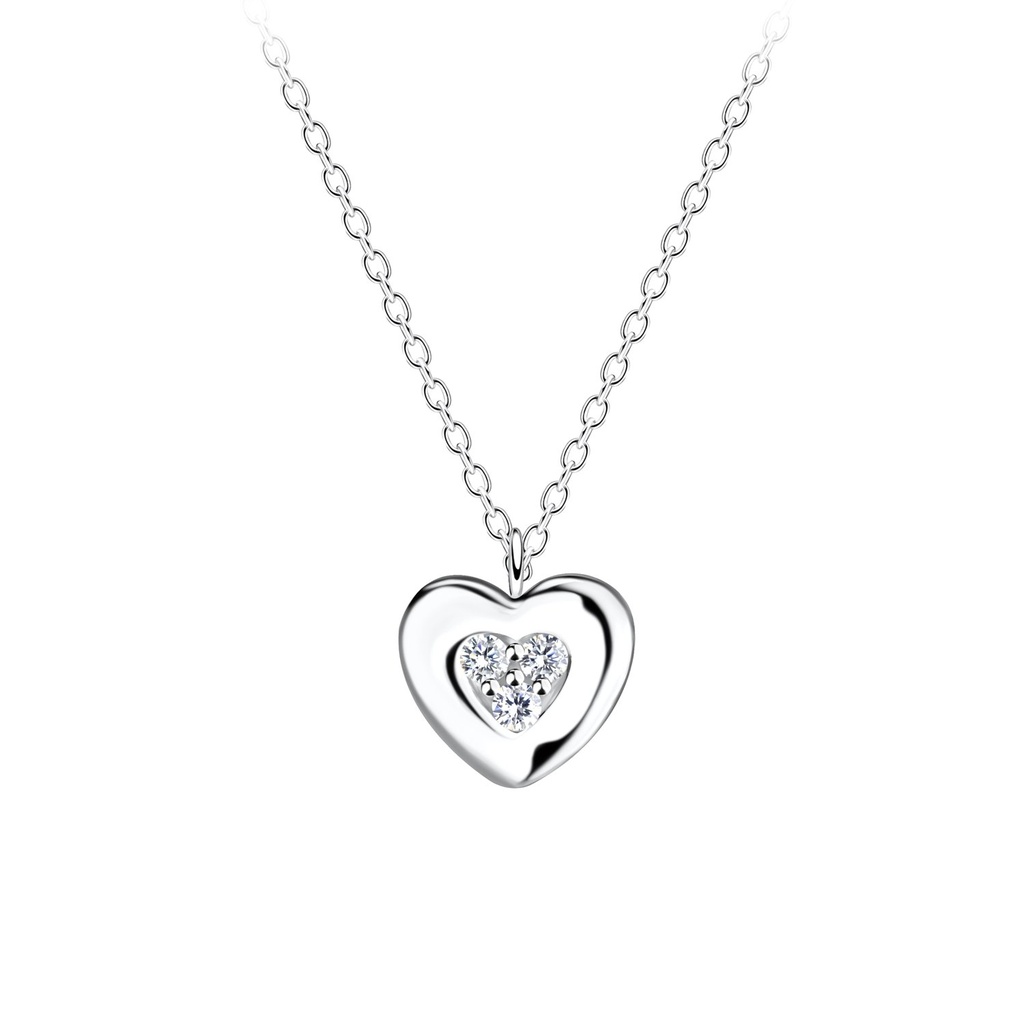 [10022846] Silver Heart Necklace