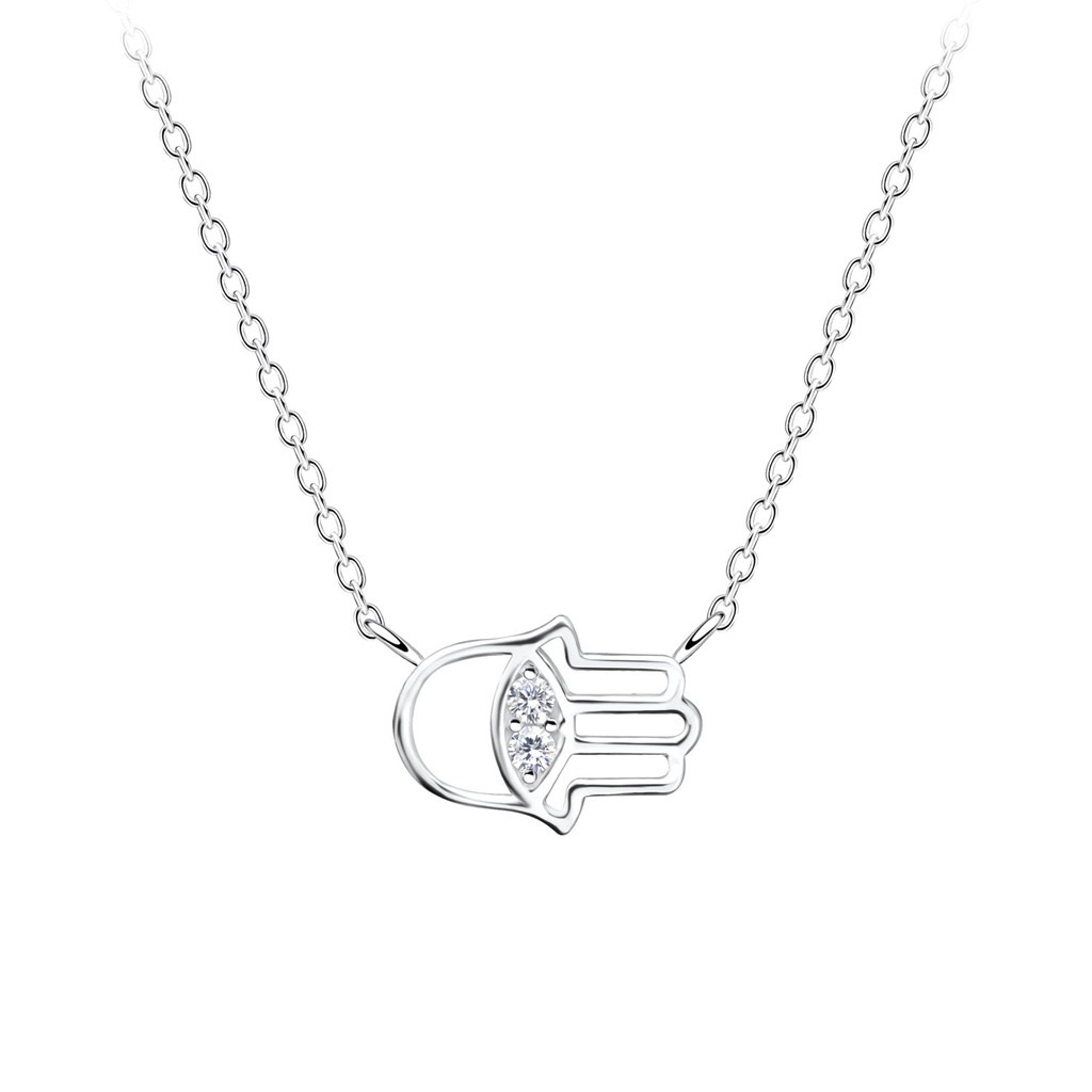 Silver Hamsa Necklace