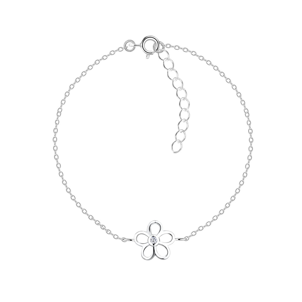 Silver Flower Bracelet